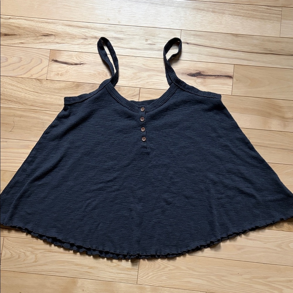 American Eagle Button Front Spaghetti Strap Tank Top